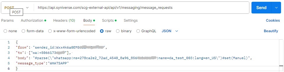 POST a message using the template.jpg